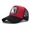 Spring And Summer Baseball Net Hat Animal Patch Color Matching Cap Embroidery Men And Women Fashion Personality