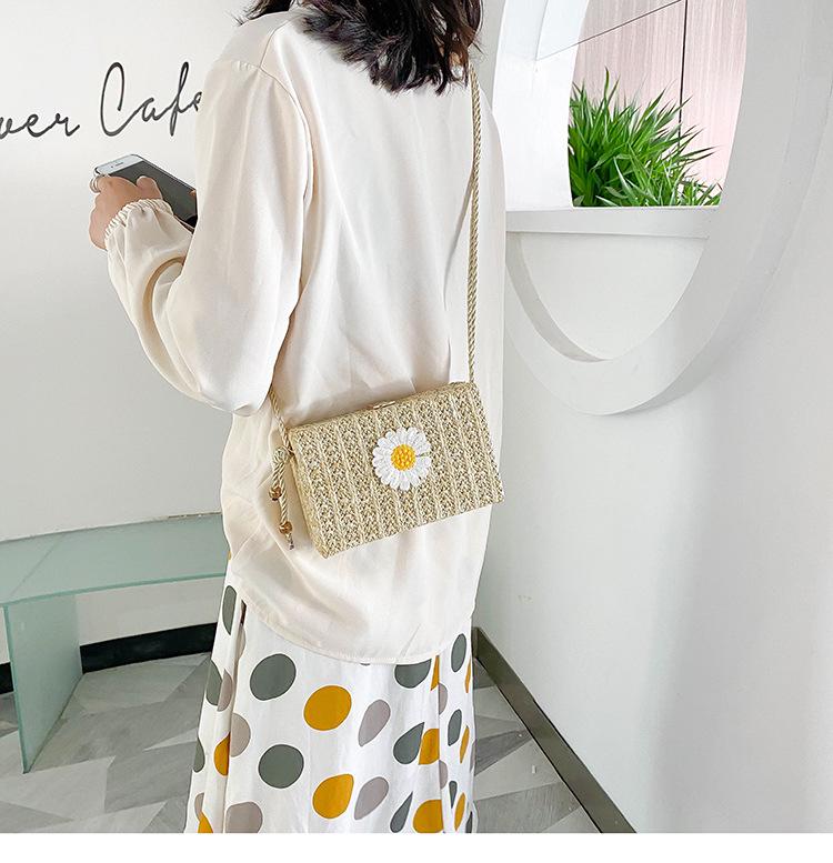 SCIONE Net Red Small Bag 2020 Women Messenger Bag Straw Woven Bag Small Square Bag Shoulder Bag