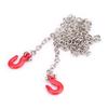 Metal RC Trailer Tow Hooks A essories With Chain For SCX10 D90 1:10 RC Crawler Climbing Car