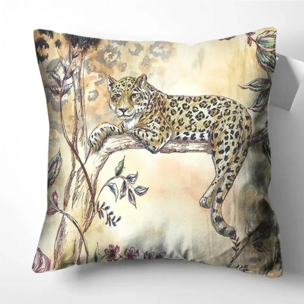 Juste De Coussin Imprimée Tigre, Taie D'oreiller Douce, Canapé Décoratif, Salon, Décoration De La Maison