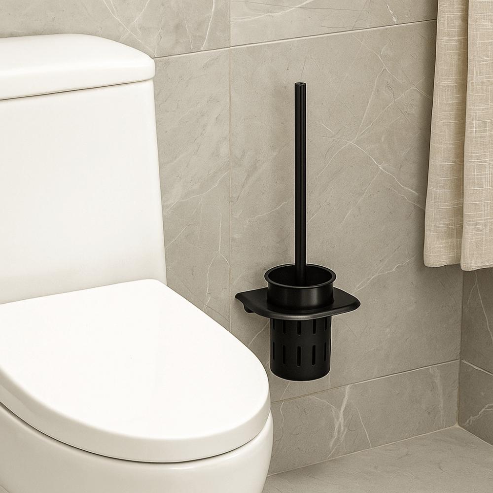 Rust-proof Toilet Brush Set Wall Mounted Toilet Brush Holder Toilet Cleaning Brush Shower Area