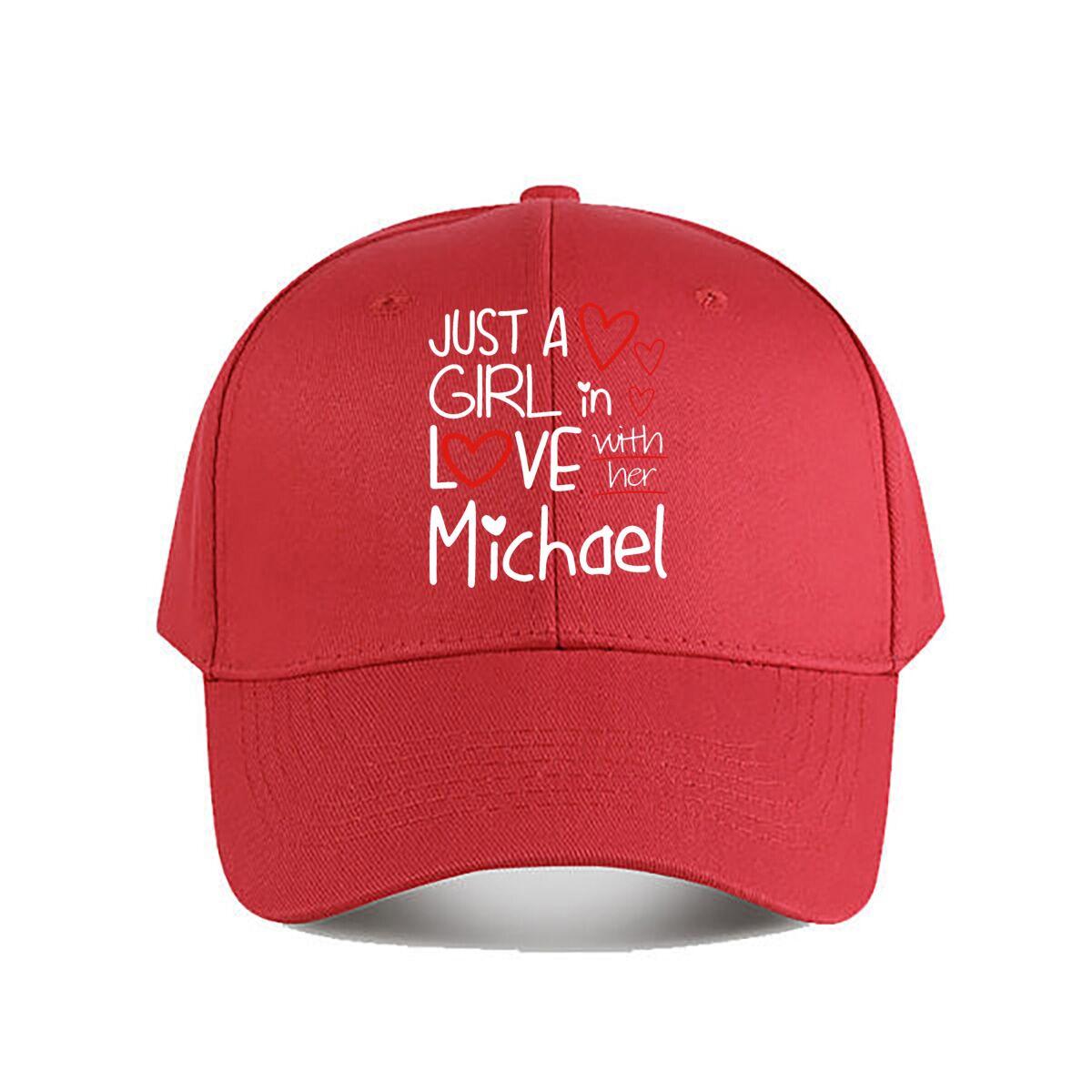 Personalized Love Michael Baseball Cap Fashion Unisex Sunhat Womens Outdoor Sports One Size