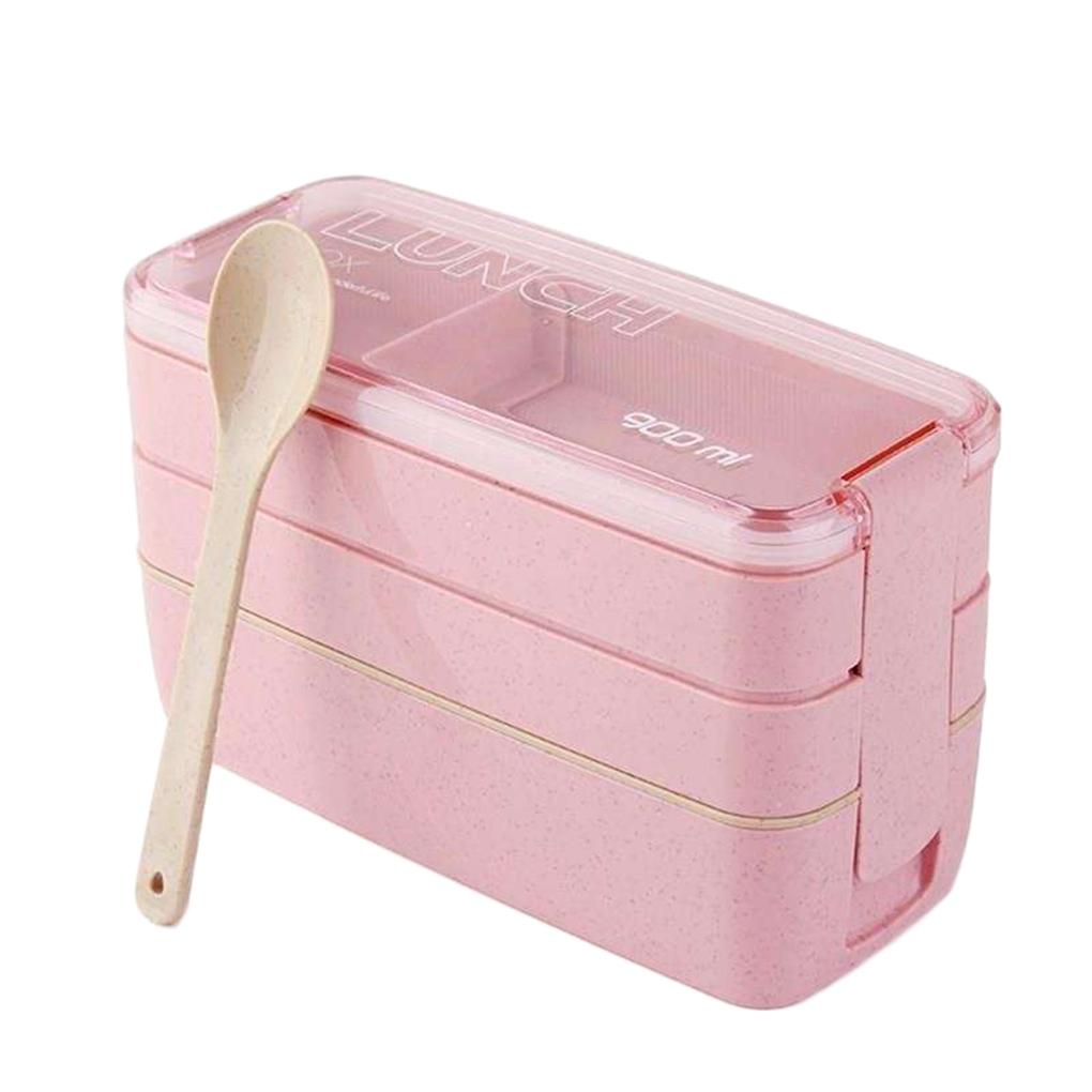 

Student Lunch Box Picnic Microwave Meal Storage Food Containe
