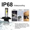 VIPIH 2pcs H4 LED Headlight LED Fog Light 36W 8000LM High Brightness COB Beam 6000K Bulbs, H4/HB2/9003 Bulbs, Chip, Hi/Lo