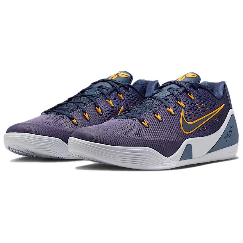 Nike Kobe 9 EM Low Protro TB Daybreak Unisex Sneakers Blue Thunder-Blue Laser-Orange-Football-Grey-Daybreak IH1401-401