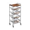 Chinese Style Multi-Layer Snack and Produce Trolley