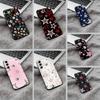 C-Colorful Star Phone Case For Samsung Galaxy A73,A71 A72,A70,A53,A52,A51,Soft Silicone Black Cover