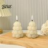 Christmas Party Table Centerpieces Tree Shaped Flameless LED Candles, Battery Operated Flickering Candle Dorm Room Bedside Lights Light, Holiday