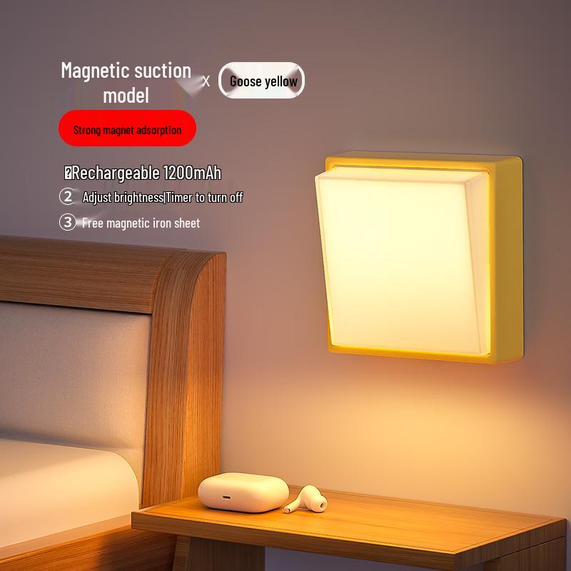 

Акумуляторний магнітний нічник приліжковий з вимикачем – Креативна атмосферна настільна лампа та настінна світлодіодна стрічка Standard