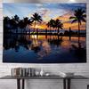 VIKAMA Coconut Tree Palm Tree Tapestry Dormitory Bedside Camping Wind Decoration Ins Room Sea Beach Wallpaper Home Decoration
