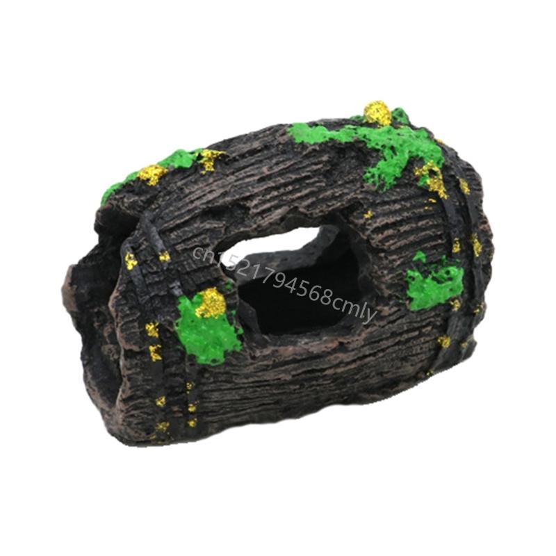 AquaticPet Shelter AntiqueBarrel House Landscape Hideaway Fish Tanks Ornaments 6XDE