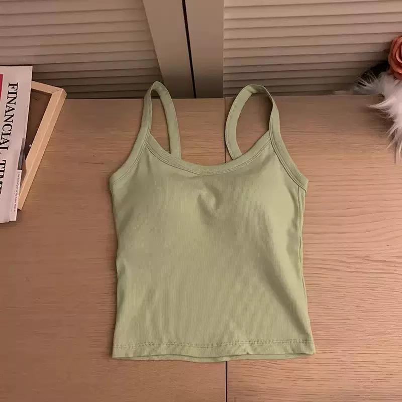 Kadın Erken İlkbahar Dolgulu Atlet: Güzel Sırtlı Seksi Kolsuz Üst, Beyaz