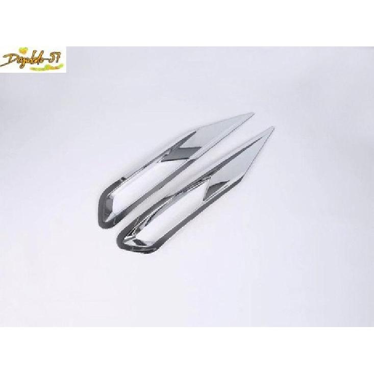 Chrome Front Bumper Fog Light Eyelid Cover Trim 2pcs For Volvo XC60 2018 -