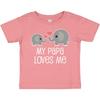 Inktastic My Papa Grandpa Loves Me Baby T-Shirt From Grandson Son Childs Boys
