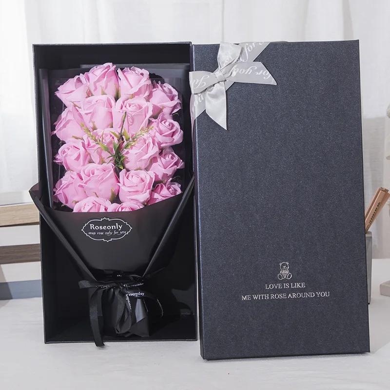 1Pc Simulated Rose Soap Flower Gift Box,Suitable For Valentine's Day Confessions,Weddings,Birthday Gifts For Girlfriends