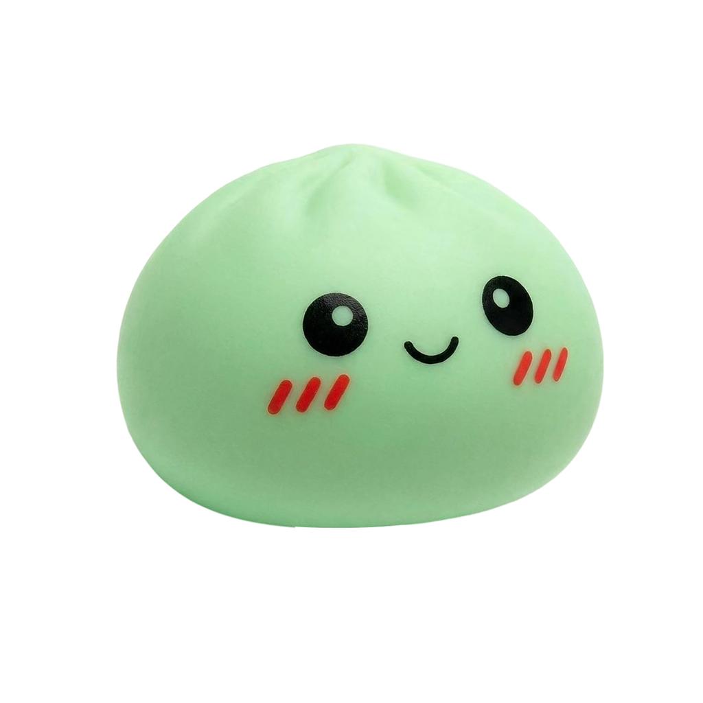 Creative Bun Shaped Squeeze Toy Stress Relief Novelty Squishy Toy for Office Home Desk Decor and Hand Exercise Use