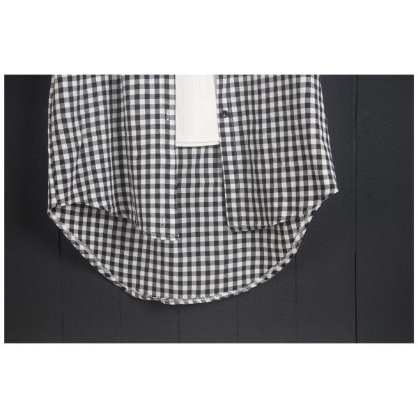 Plaid Shirt for Women Medium To Long Spring and Autumn Thin Jacket Loose Long Sleeved Shirt