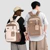 Schoolbag1011 New Junior High School Schoolbag Korean Version High Value College Style Versatile High School Student Backpack