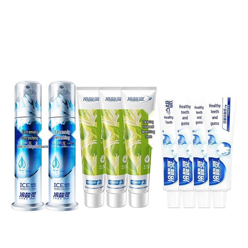 Lengsuanling Family Pack Dual Anti-Sensitivity Toothpaste - 9-Piece Set