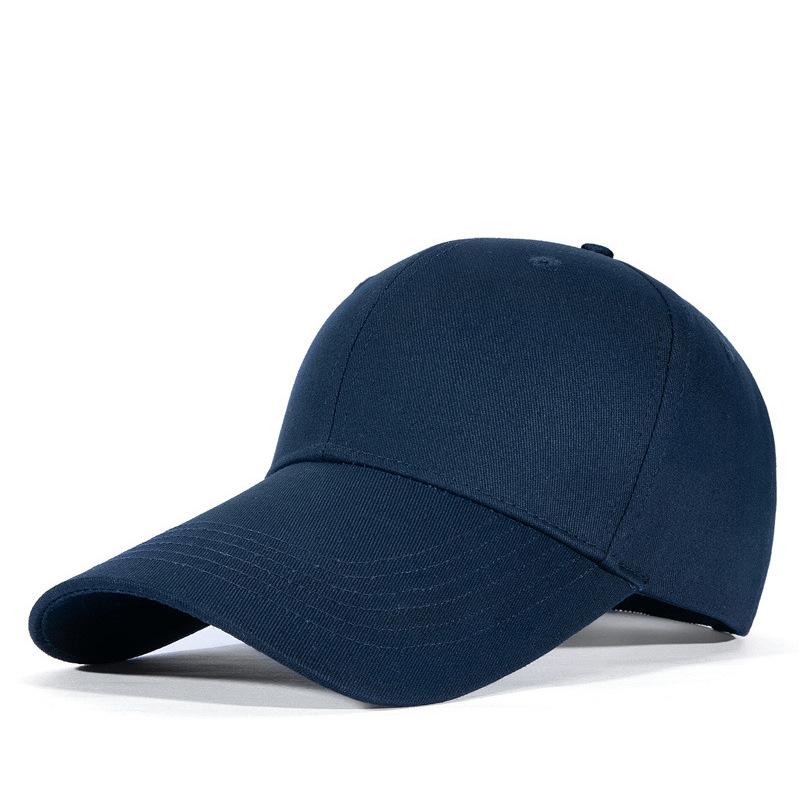 Baseball cap cm deepened hat men's tide extended brim spring and summer big head circumference cap women's sun protection sun hat