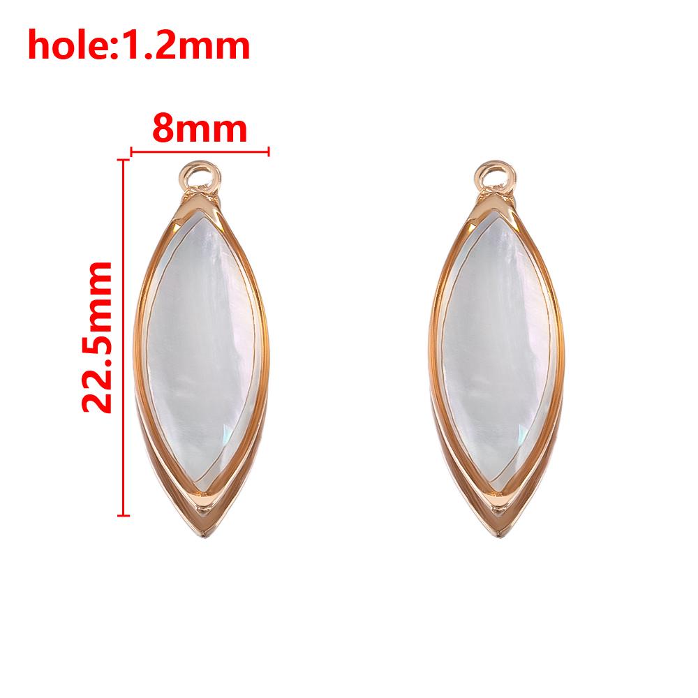 5Pcs Love Round Cross Shell Pendant Necklace Charms Jewelry Making Bracelet DIY Earrings Supplies Summer Beach Ocean Accessories