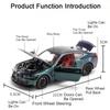 1:24 Scale M3 M4 Car Model Toy Diecast Metal Doors Opened Wheel Steering Miniature Racing Cars Models Sound Light Toys for Boys