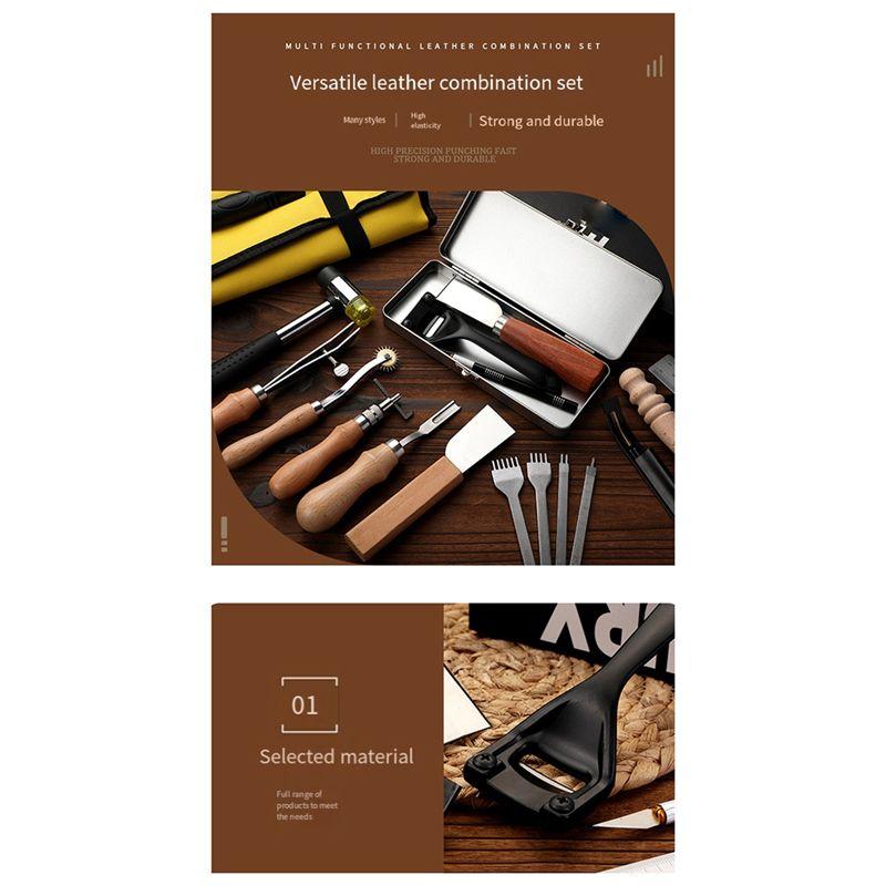 Good-Leather DIY Handmade Leather Cutting Set Leather Basic Tools Punch And Cut Leather Combination