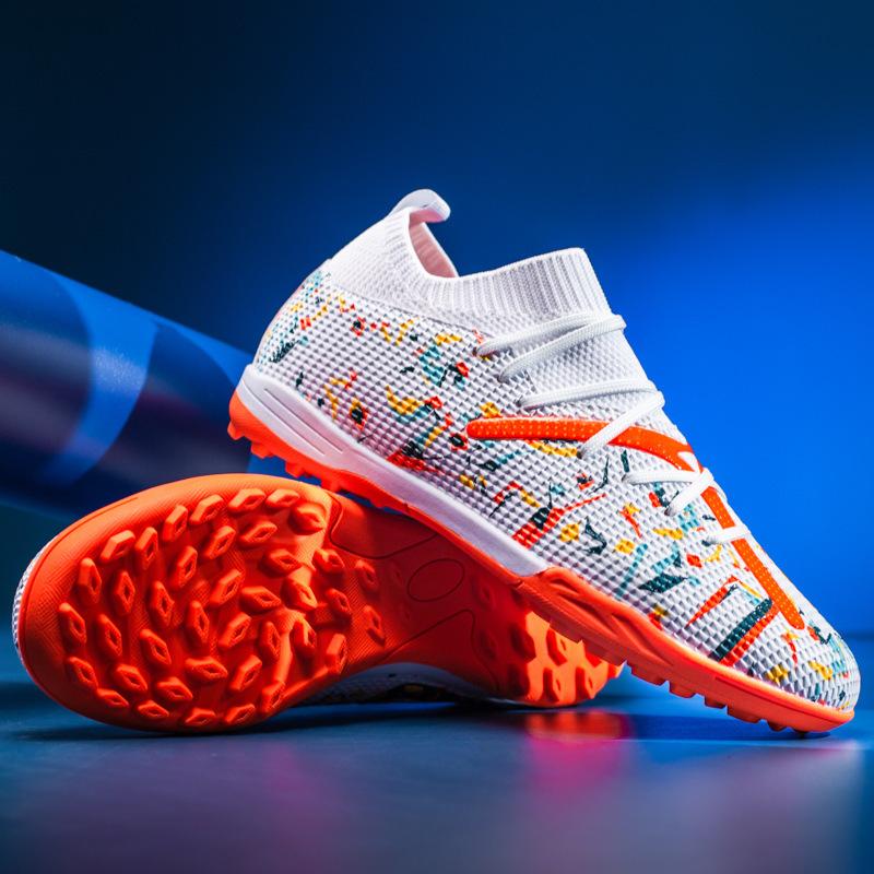 Football Shoes Student Training Shoes Boys Youth Turf Sports Competition Sneakers