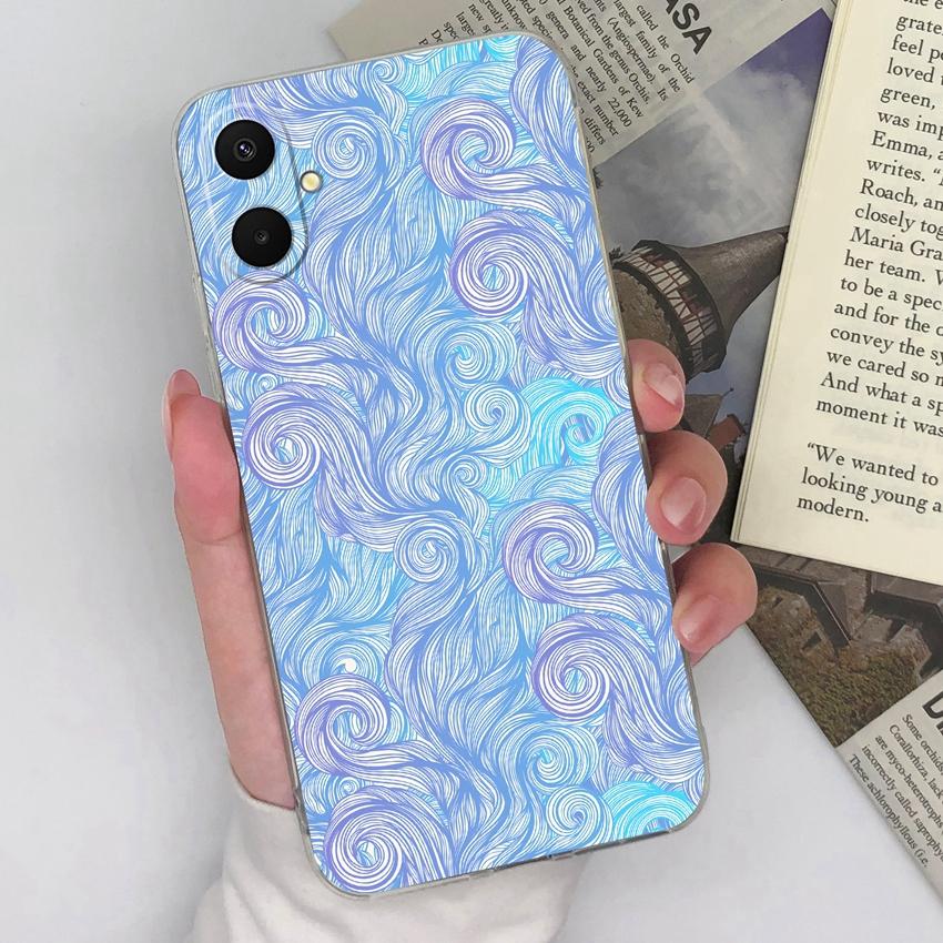 For Samsung A07 M36 F36 F56 A53 A17 A37 A54 A71 Phone Casing Beautiful Rose Patterns Fashion TPU Silicone Ultra Thin Case For Samsung Clear Back Cover