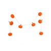Velvet Pumpkin Garland Festive Pumpkin Vine Decoration for Halloween Thanksgiving Fall Seasonal Party Home Decor Indoor Outdoor Use