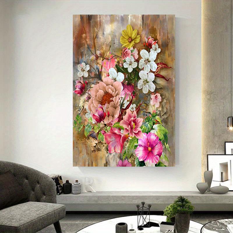 Abstract Art Colorful Flower Canvas Painting Wall Art Spring Tree Floral Posters Prints for Living Room Bedroom Home Decor