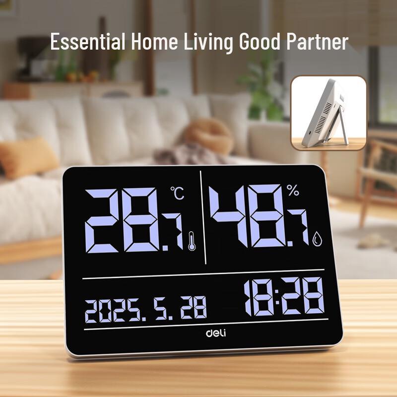 Deli Smart Indoor/Outdoor Thermometer & Hygrometer (CN version)