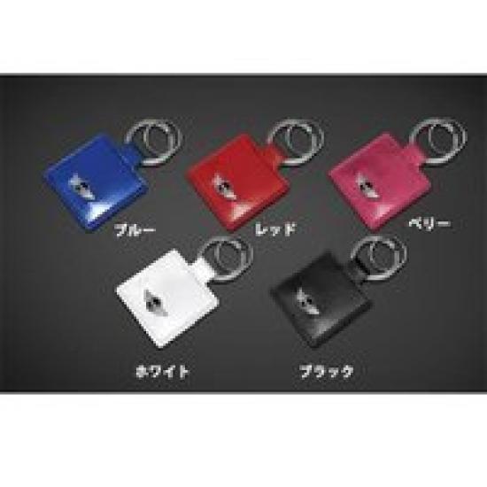 MINI Leather Square Keychain [Berry] 9084-2365-590