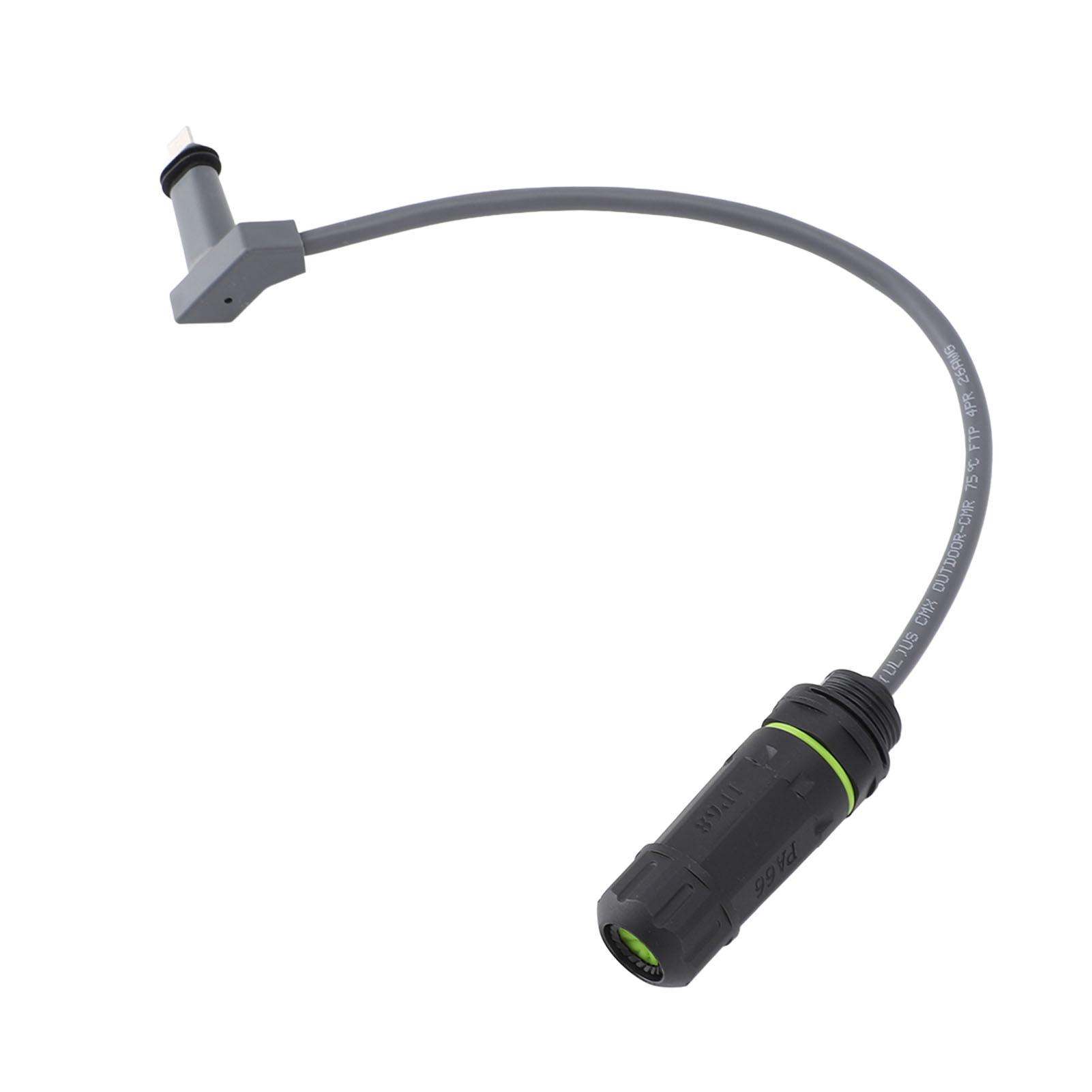 

SPX Plug to RJ45 Adapter IP68 Waterproof 1200Mbps Data Transfer Ethernet Extension Adapter Plug and