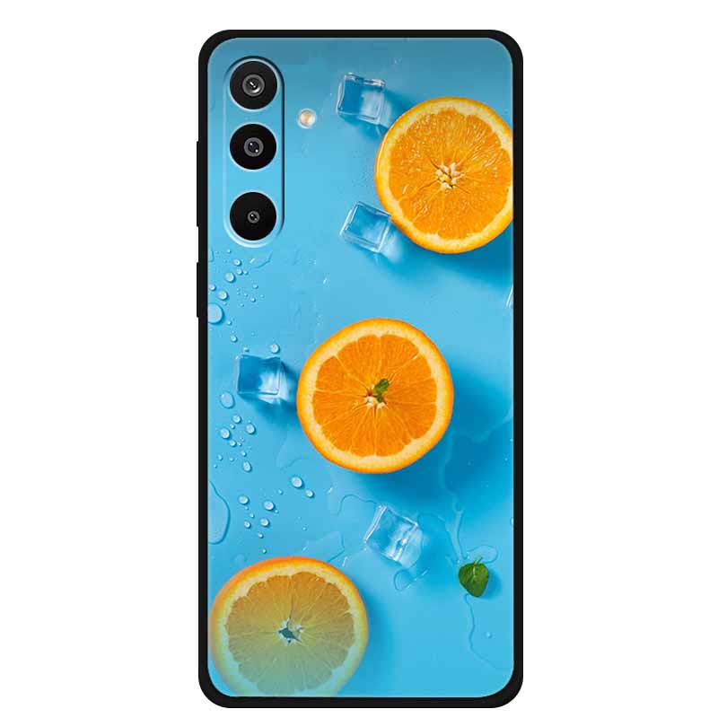 For Samsung Galaxy A36 5G Case Flowers Printed Silicone Phone Cases Cover for Samsung A26 5G TPU Shells A 26 36 Black TPU Coques