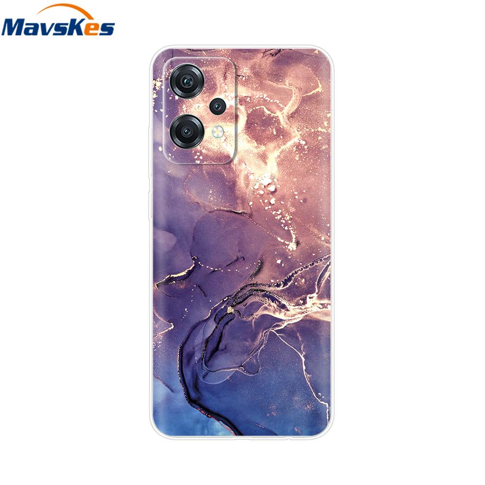 For OnePlus Nord CE 2 Lite 5G Case Cover for OnePlus Nord 2T Marble Transparent Soft Clear Silicone Phone Cases Funda Bumper