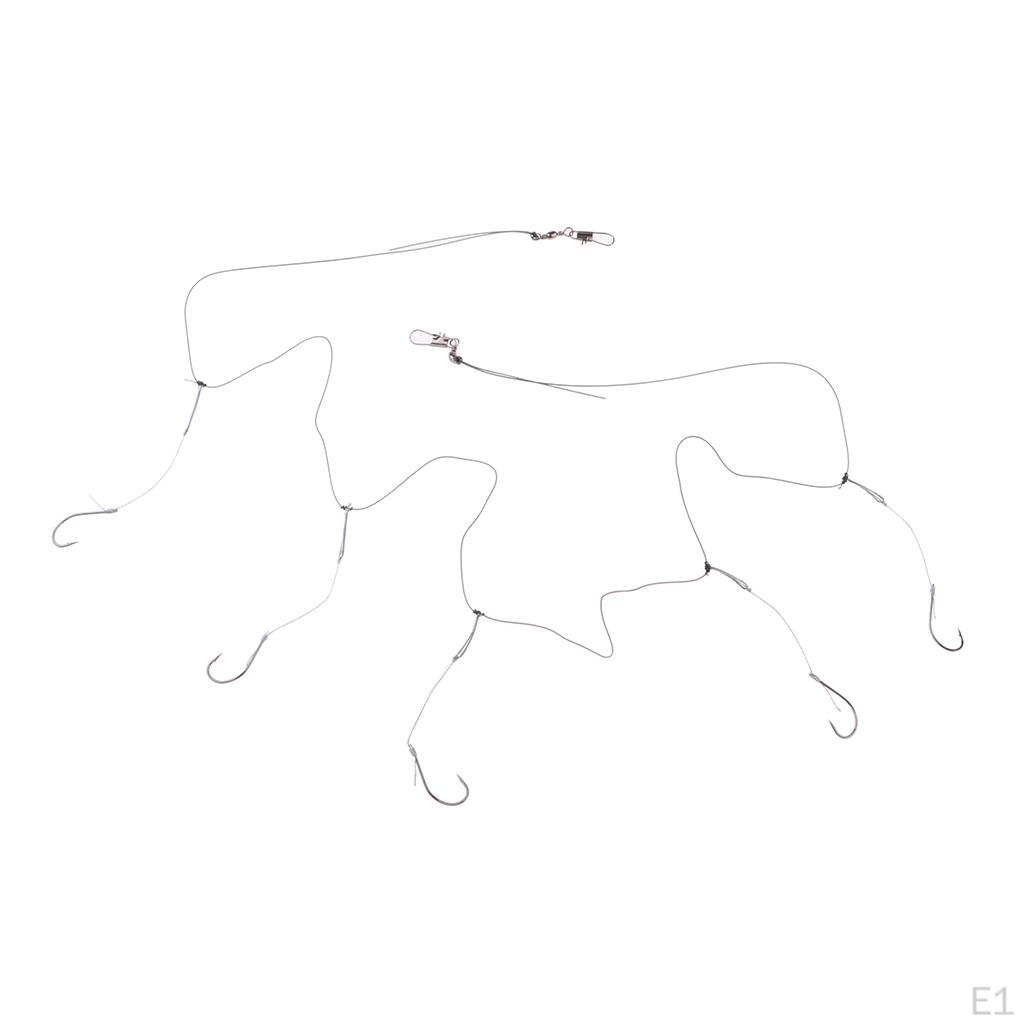 43 Inch Wire Fishing Hook Leader