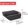 nlzh6 For Perodua Aruz armrest RUSH 2019 TOYOTA AVANZA center console retrofit multi-functional storage box car accessories with USB.