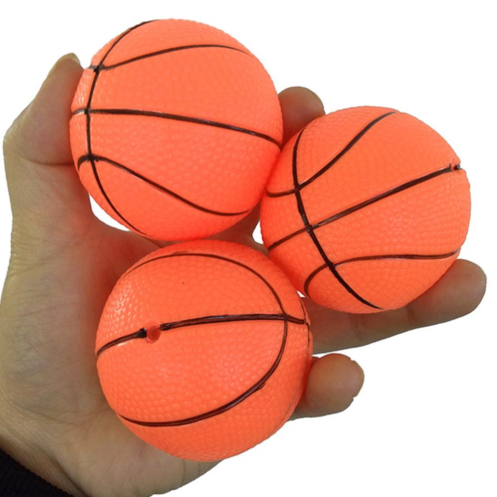 10Pcs 10cm Mini Orange Basketballs PVC Small Basketballs Summer Beach Basketball Inflatable Beach Balls for Indoor Sports