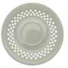 WHITE CERAMIC CUP 260ml WITH OPENWORK SAUCER FOR COFFEE AND TEA