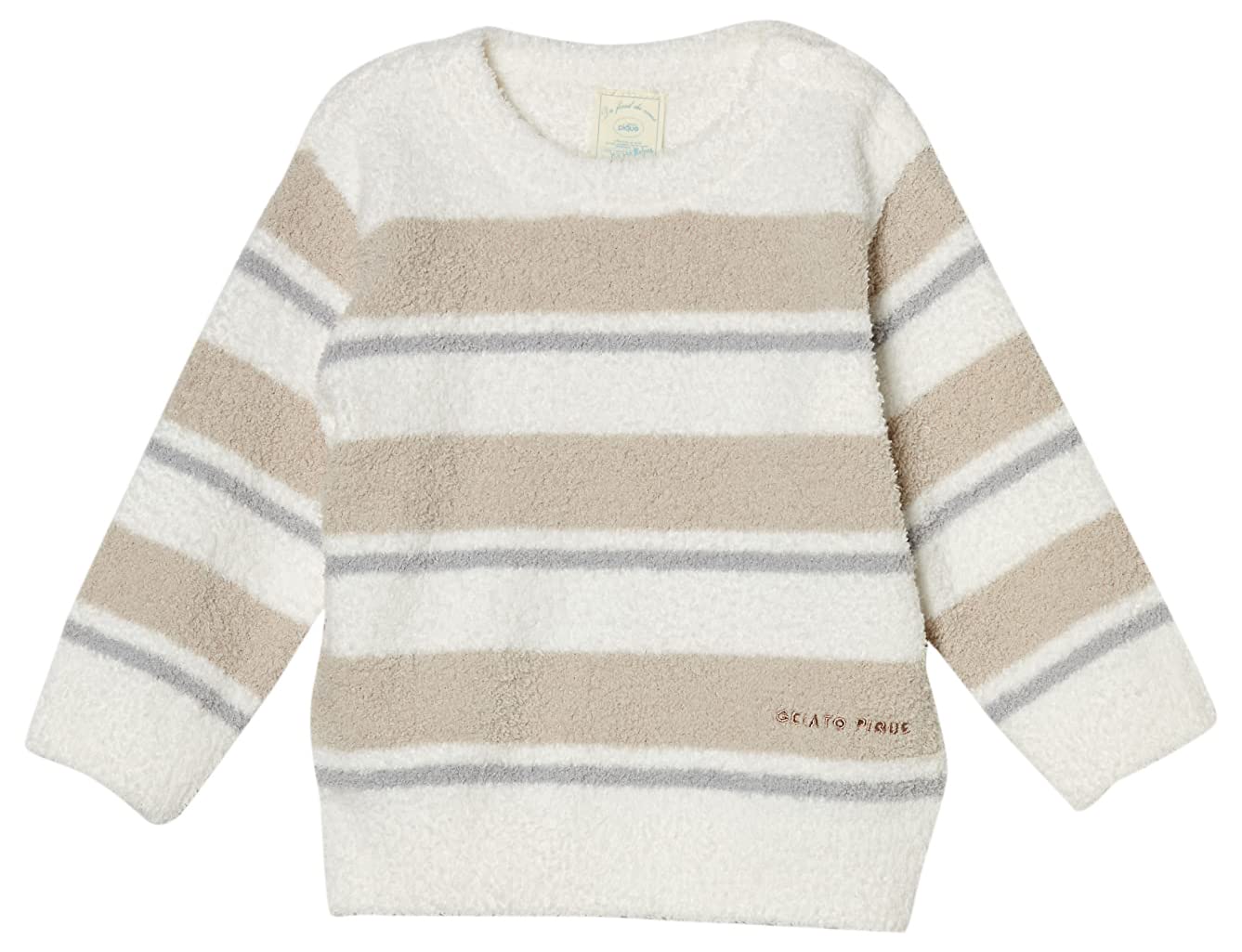 

Gelato Pique BABY Bebimoco Random Border Pullover PBNT231405 BEG 70