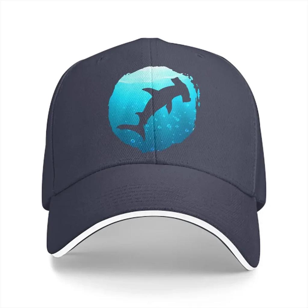 Hammerhead Unisex Baseball Caps Peaked Cap Shark Scuba Diving Sun Shade Hats for Unisex Women