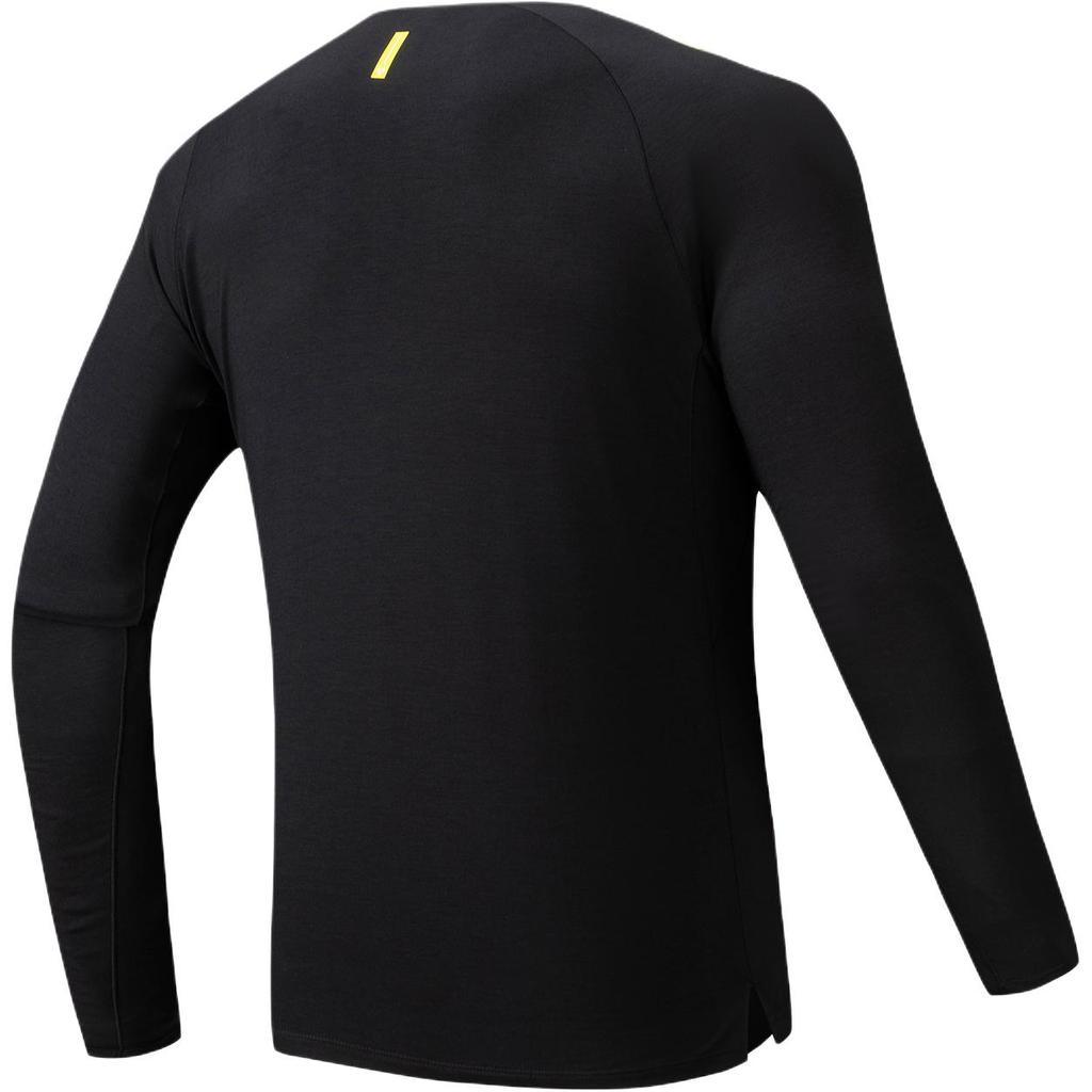 Anta Running Series Solid Color Breathable Versatile Long Sleeve Knit Shirt Men Tops 152615407-2