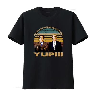 T-shirt en coton Step Brothers Brennan Huff Dale Doback sont devenus les meilleurs amis Design Rétro vintage Lavé Décontracté mode