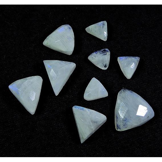 

32Cts. Натуральный радужный лунный камень, кабошон, россыпью, 9 шт., лот RML-817
