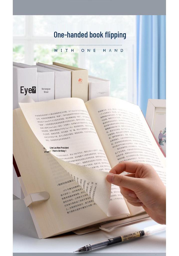 Adjustable Multi-functional Book Stand and Holder for Easy Reading