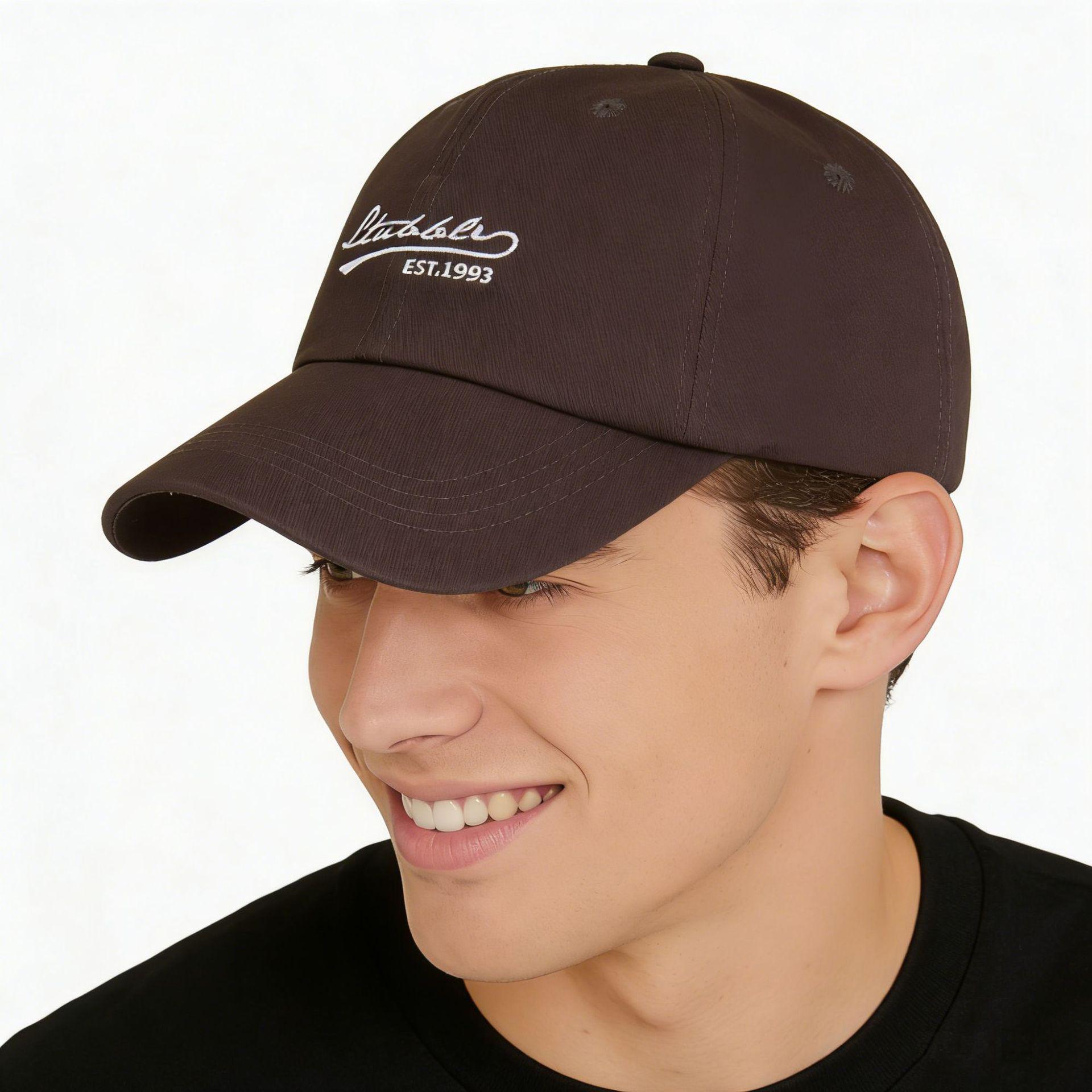 

1993 European-Korean Soft Embroidery Sun Hat: Spring/Autumn Outdoor Baseball Cap One Size сірий колір