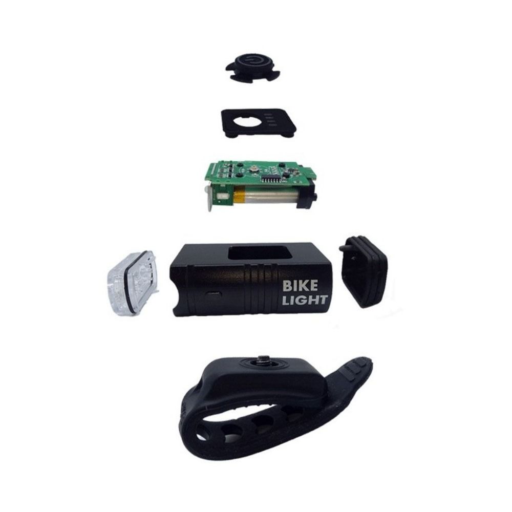 Smart Sensor LED Bike Front Light Aluminum Zinc Zinc Alloy Bicycle Front Lamp Outdoor Flash Light