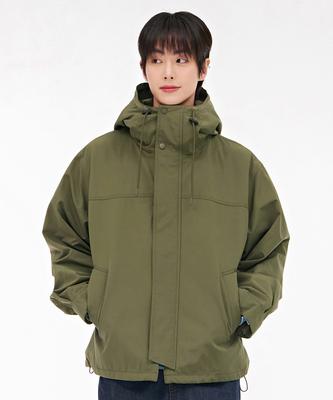 Chasecult Men'S Hooded Safari Jumper - Khaki