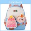 Cartoon Kids School Backpack With Christmas Tree And Bear Decoration For Kindergarten And Toddler Use